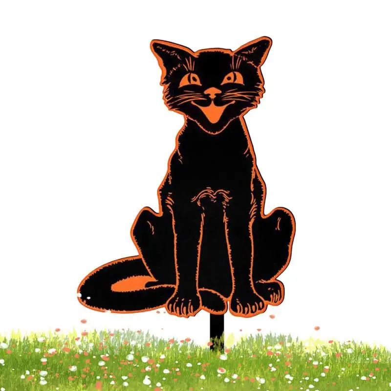 

Decorative Black Cat Yard Stake Garden Black Cat Decor Waterproof Black Cat Outdoor Garden Decoration Black Cat Garden Patio