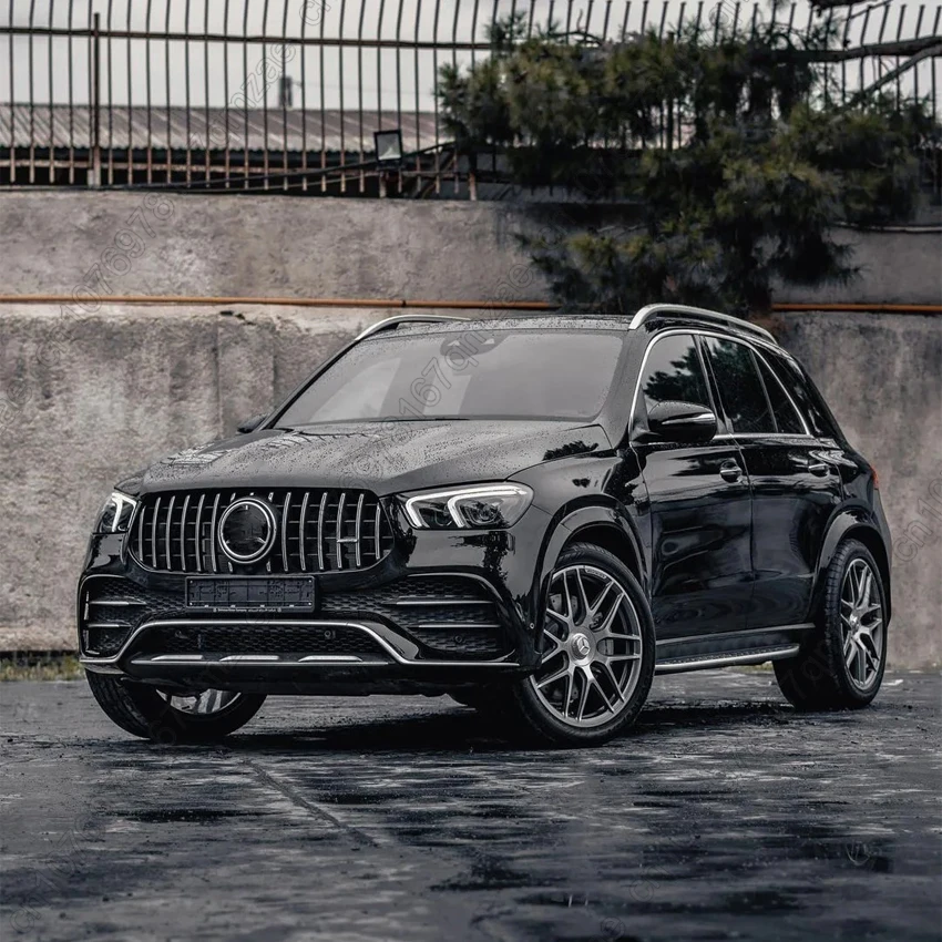 GT 스타일 앞 범퍼 그릴 입구 그릴 튜닝 액세서리 메르세데스-벤츠 GLE W167 GLE300 350 400 GLE450 4MATIC 2019-2023