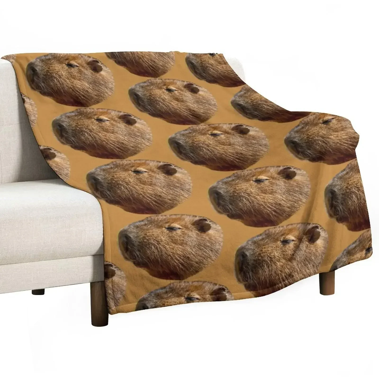 

Just resting Capybara Throw Blanket bed plaid Flannels Blankets