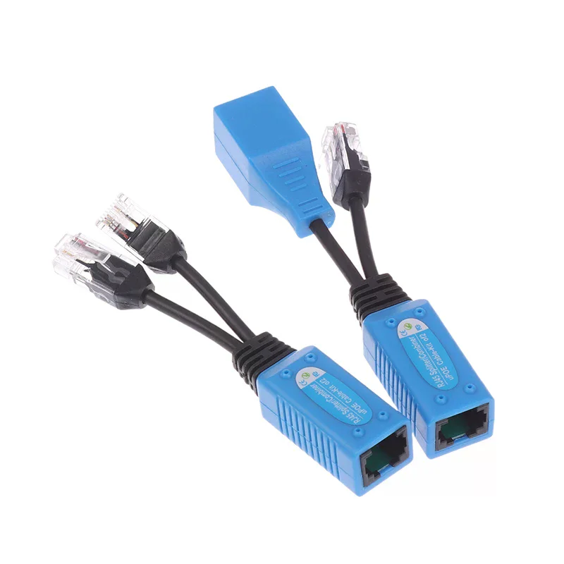 1Set Kit cavo POE RJ45 Splitter Combiner CCTV Cavo adattatore POE Cavo di alimentazione passivo per telecamera IP - immagine 3