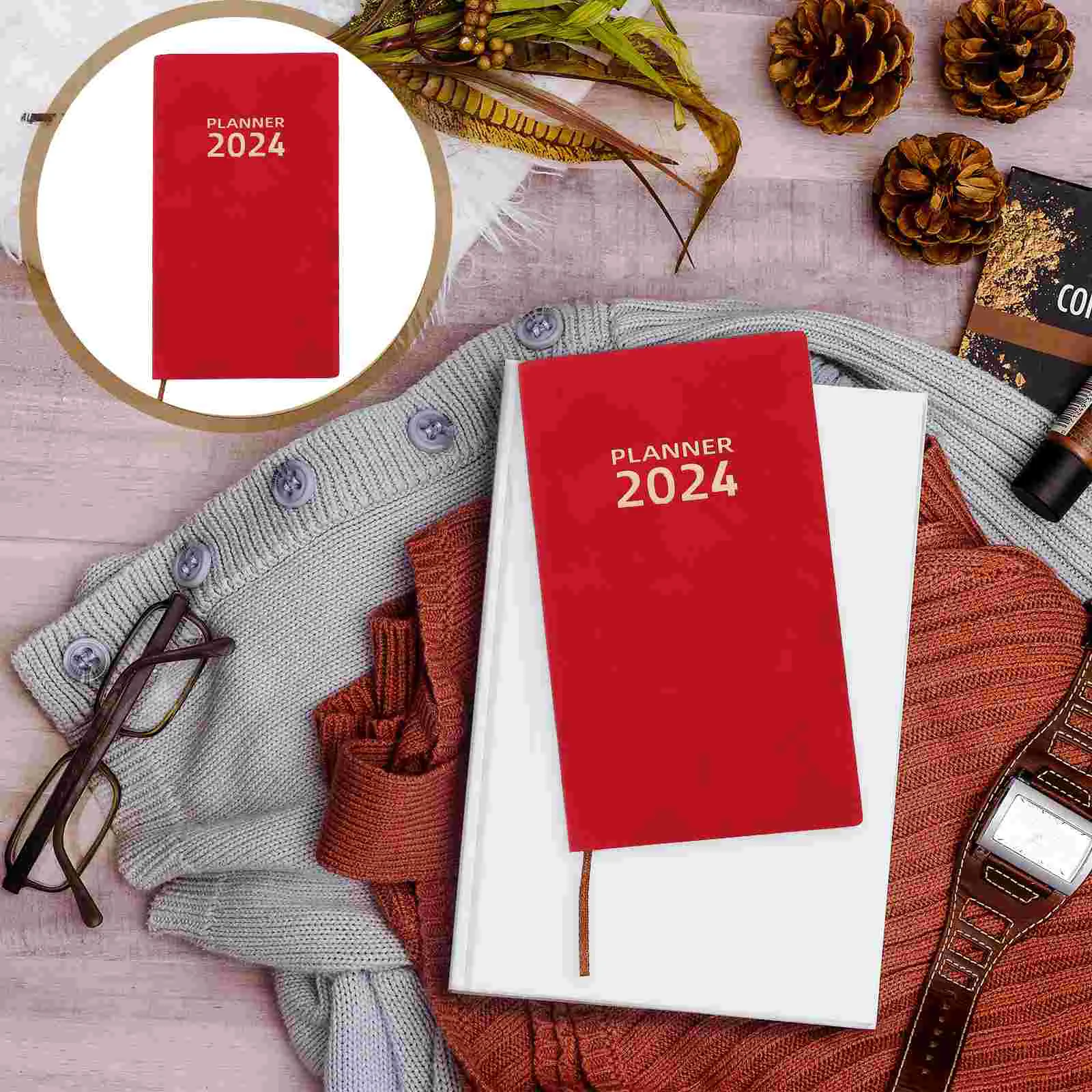 

2024 Schedule Books Agenda Notepad Monthly Weekly Daily Calendar Planner Notepads English Version Notebook