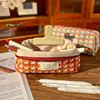 Girl Makeup Storage Pouch Japanese Simple Large Capacity Brush Cosmetic Bags  Fashion Students Girls Small Popular Pencil Case 5