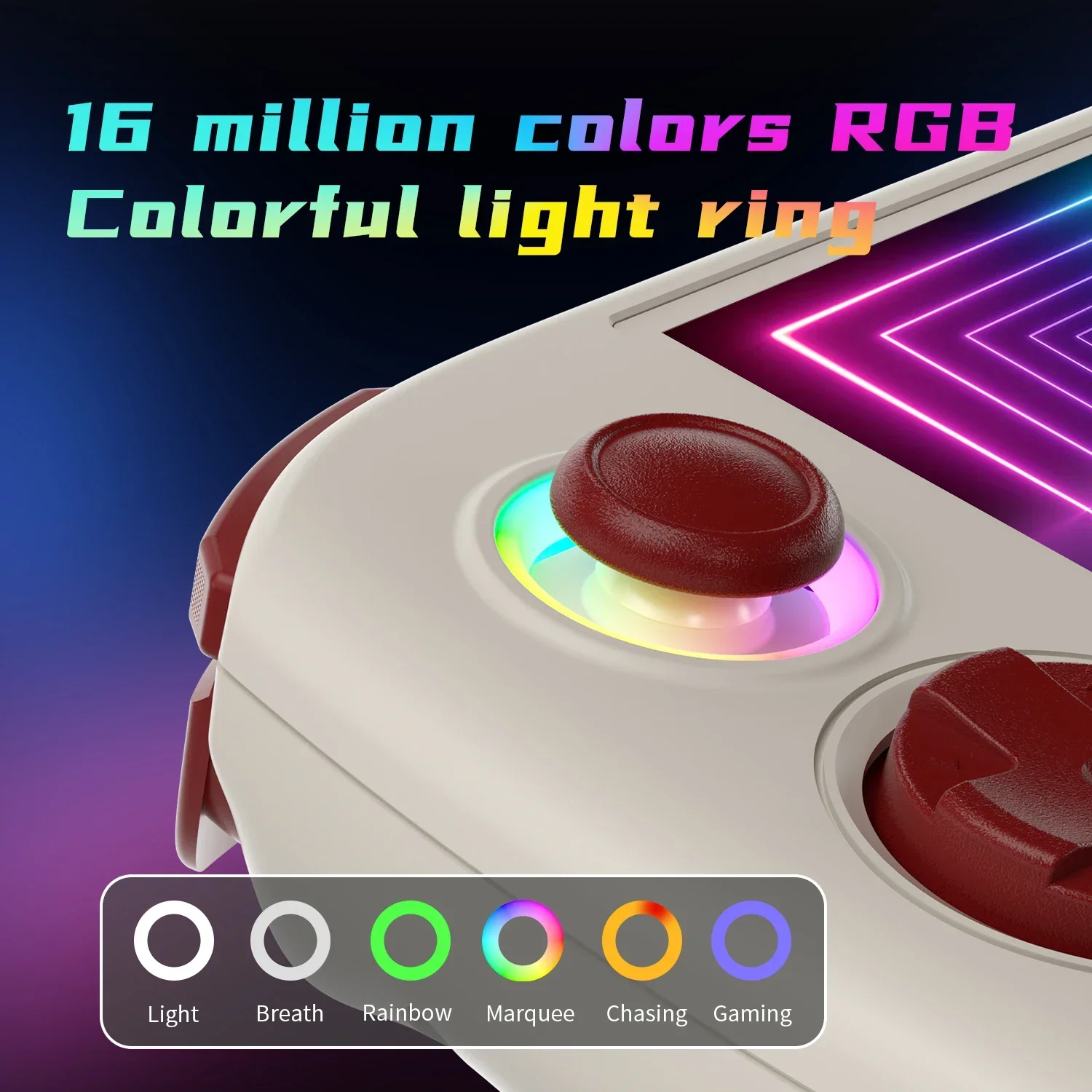 RG CUBE（ベージュホワイト) 専用ケース付き ANBERNIC RG Cube Handheld Game Console 3.95'' IPS Touch