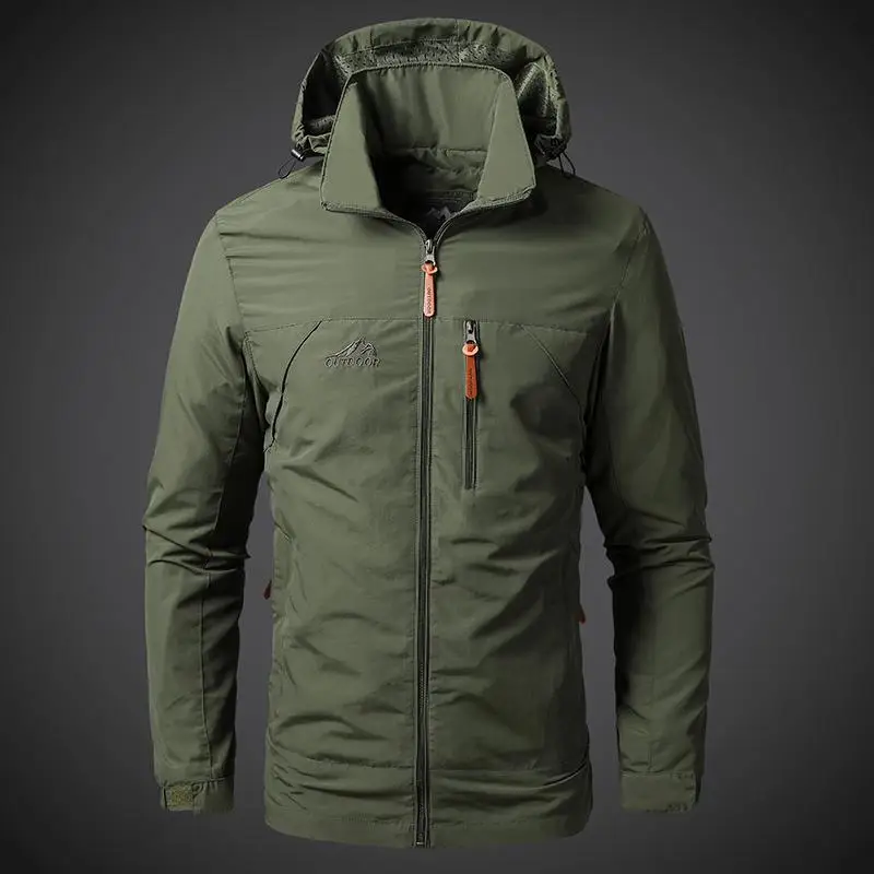 Nouvelle veste coupe-vent pilote homme 2024 - Veste imperméable pêche travail chasse automne