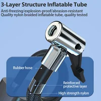 Electric Air Pump Tire Inflator Portable Compressor Digital Display 150PSI Rechargeable Inflator Quick Inflating  for Car 3