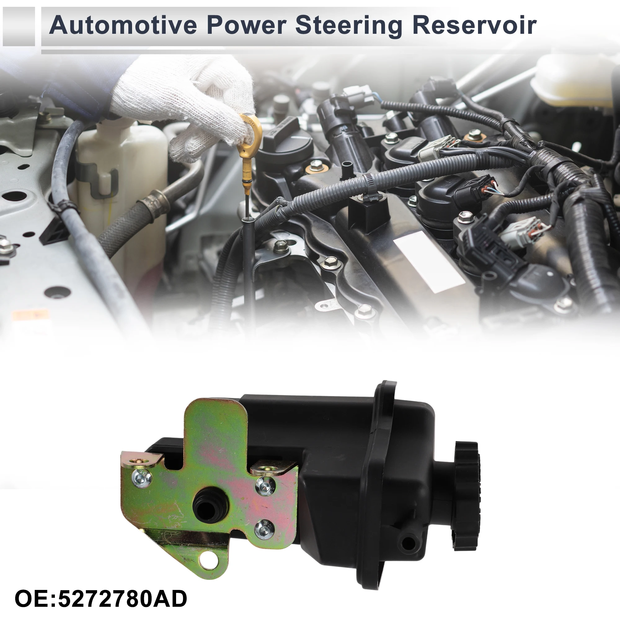 UXCELL Power Steering Reservoir for Dodge Neon 2000 2001 2002 2003 2004 2005 No.5272780AD Black