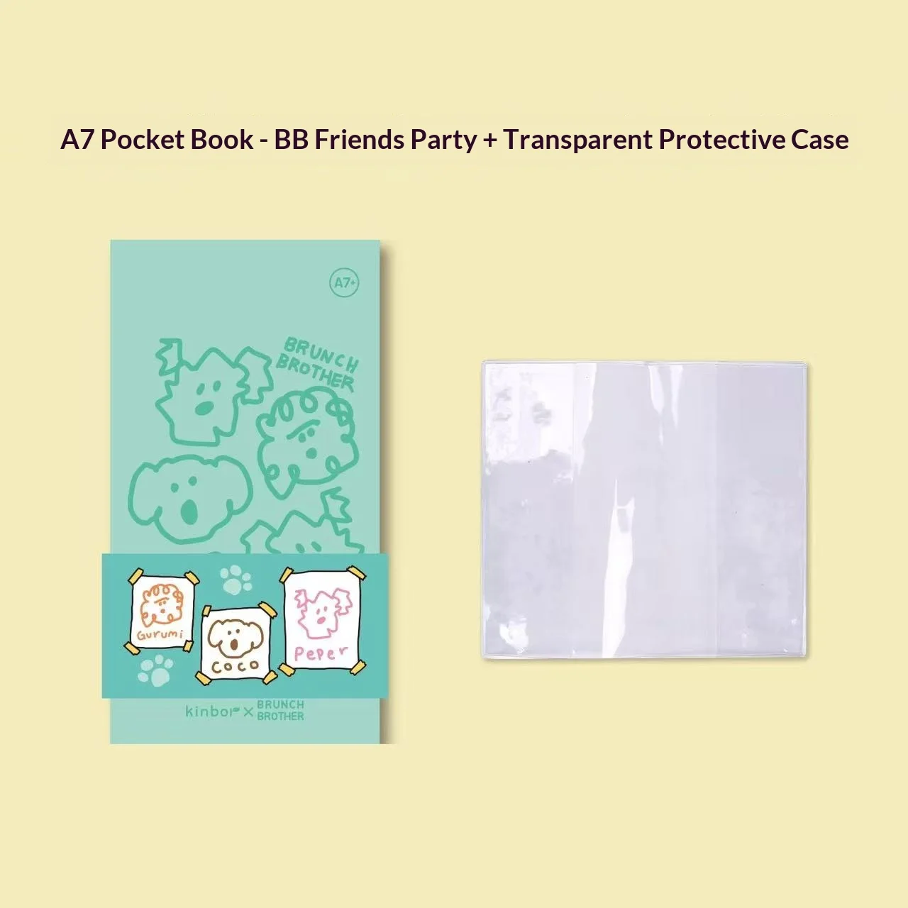 Brunch Brother Mini A7 Embossed Pocket Journal with PU Cover and 72 Sheets