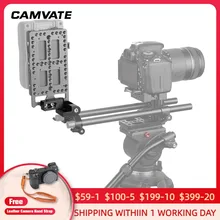 

CAMVATE 180° Tilting Adjustment Camera Cage Accessory Attachment With 1/4" Mounting Points For Extending Camera Cage Accessories