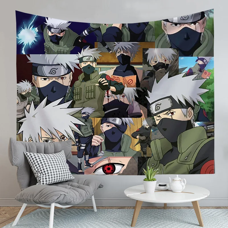 Uzumaki Naruto kawaii Cartoon Wall Tapestry Hanging Anime Plush ...