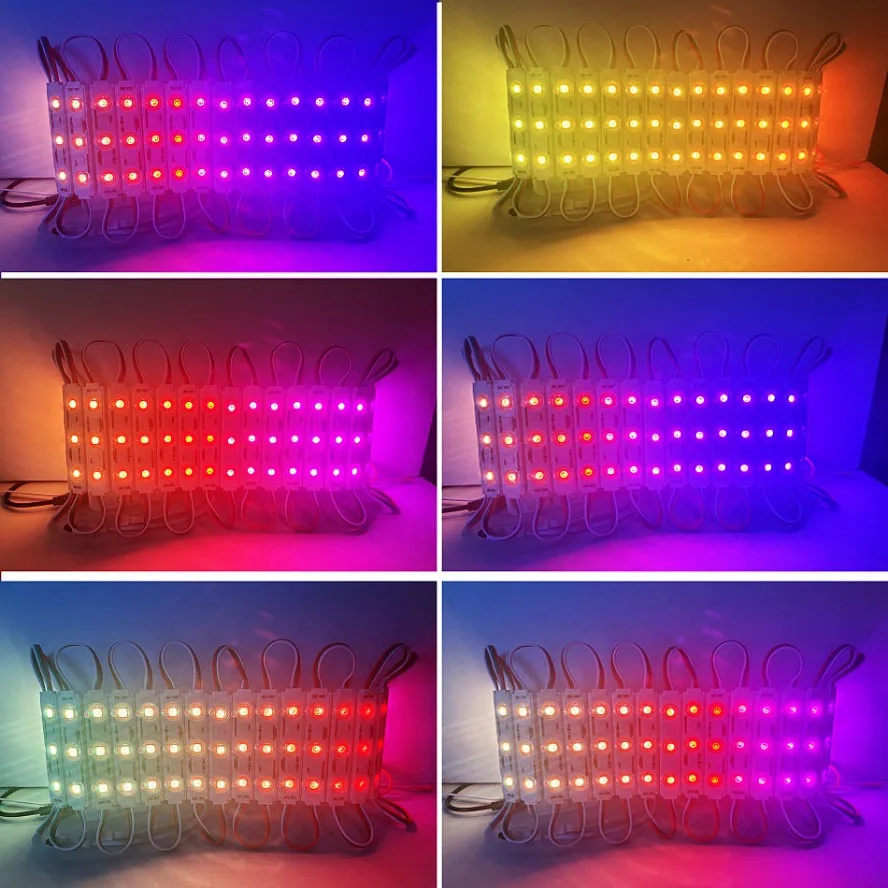 LED modules 20PCS/lot WS2811 RGB LED Modules Light DC12V Waterproof Full Color Advertisement Lamp Shop Signboard Letter Light-box Decoration