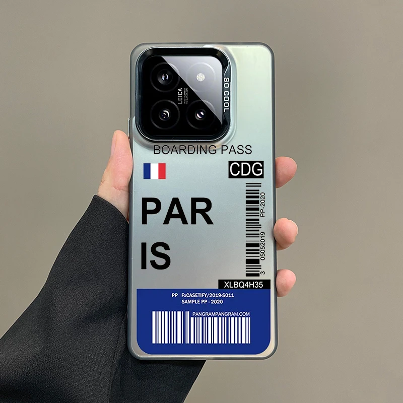 Silver IMD World City Travel Ticket France Phone Case
