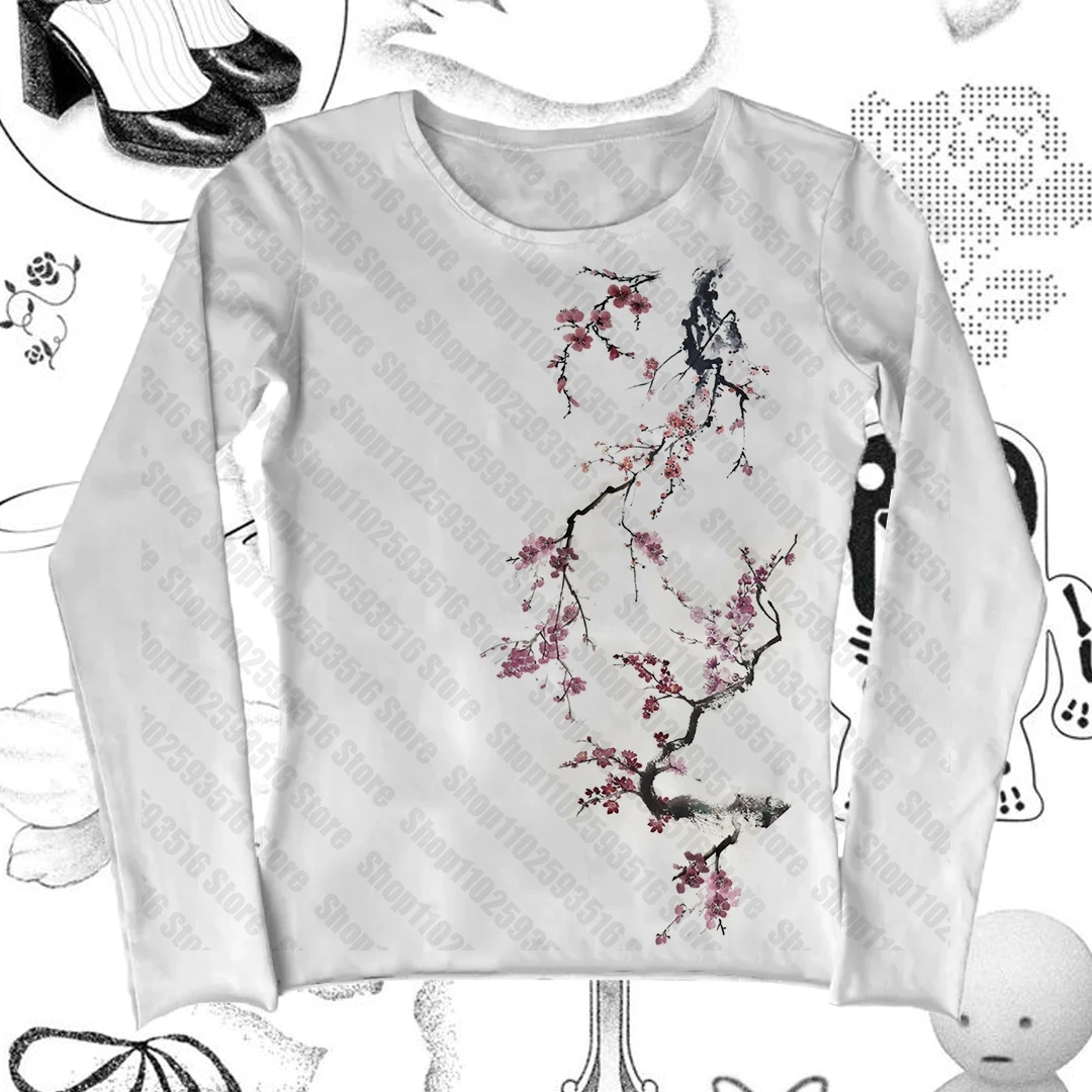 Woman Clothes for Women Graphic T Shirts Y2k T-shirt Kawaii 2000s Tops 90s Clothes Vintage Goth Female Clothing Harajuku Emo