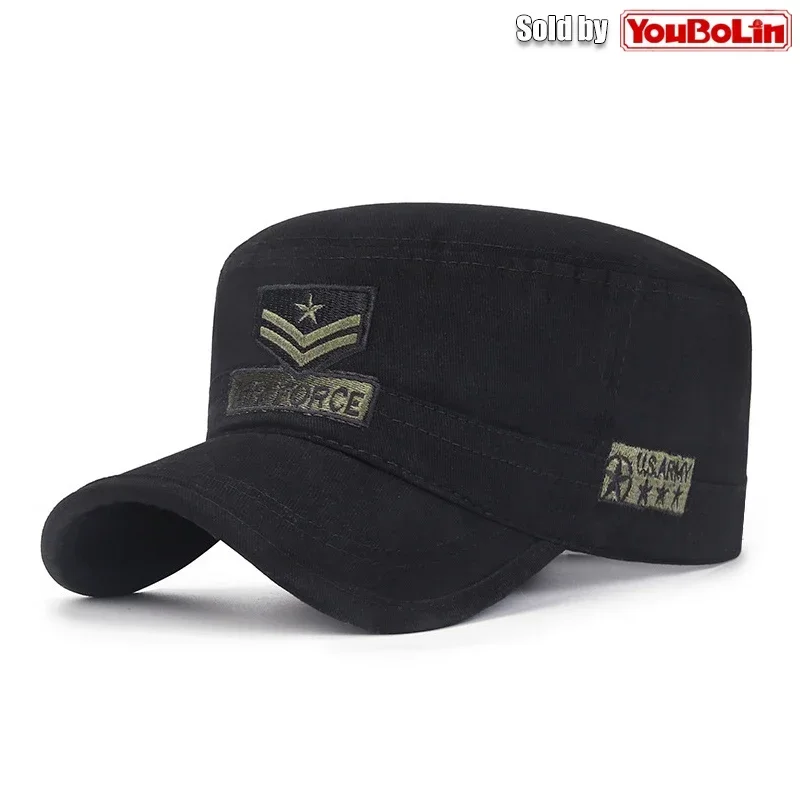 Cappello piatto camouflage in cotone protezione solare trekking_voghion.com