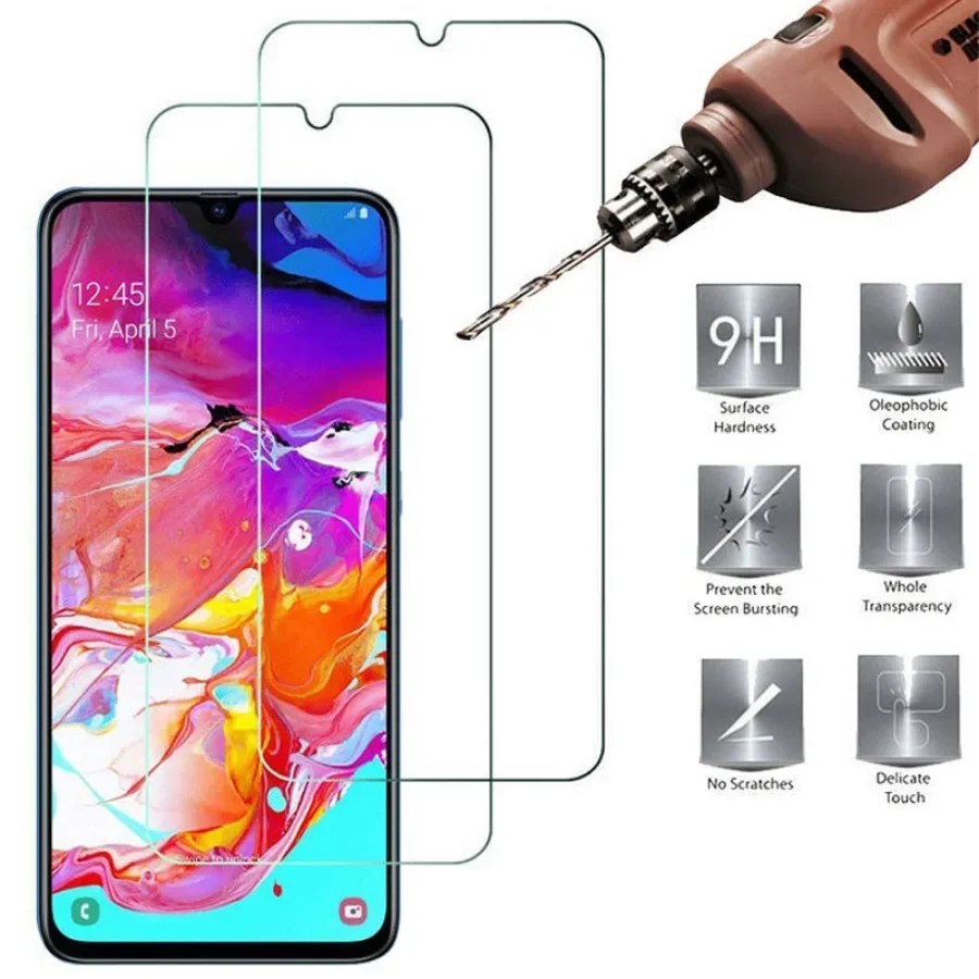 NEW'C 3 Pezzi, Vetro Temperato per Samsung Galaxy A3 2017 (SM-A320F), Pellicola