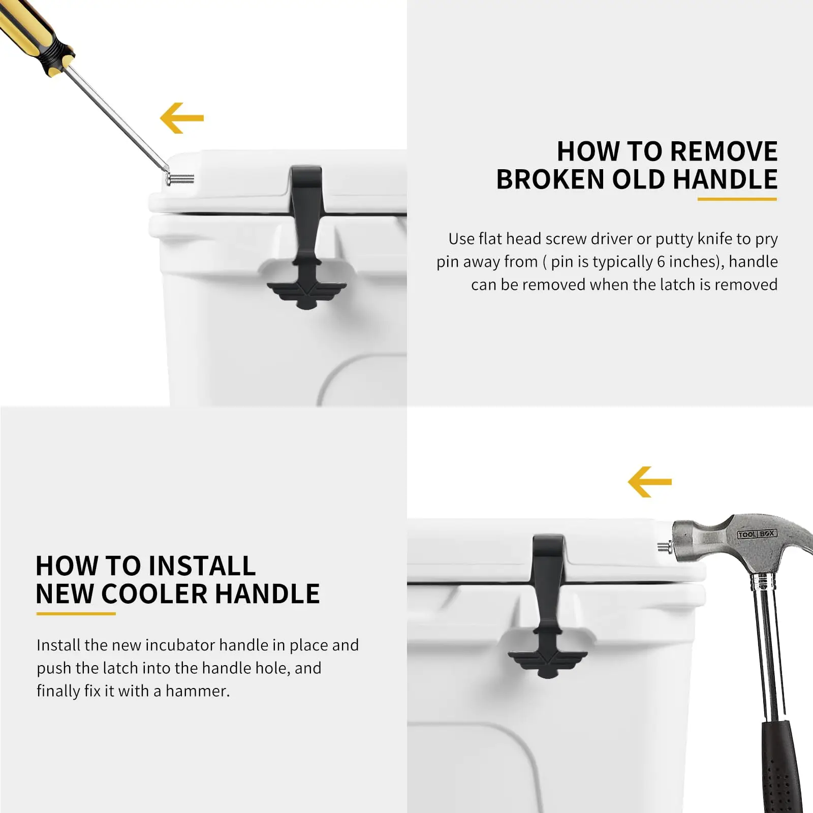 Lock Yeti Cooler Handle Cooler Latches For YETI, Pack Cooler