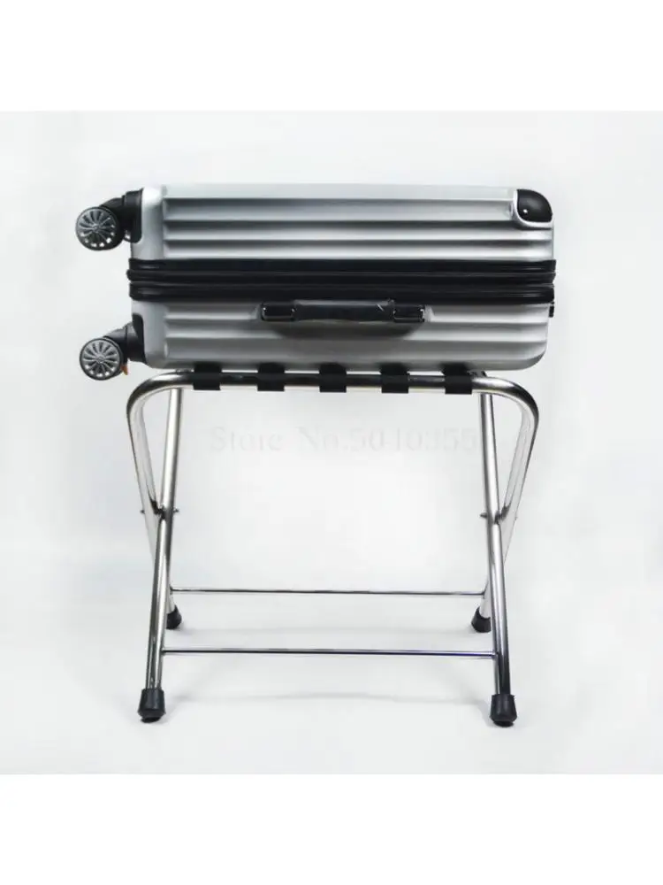Hotel luggage rack stainless steel rack hotel room folding luggage clothing tray home office