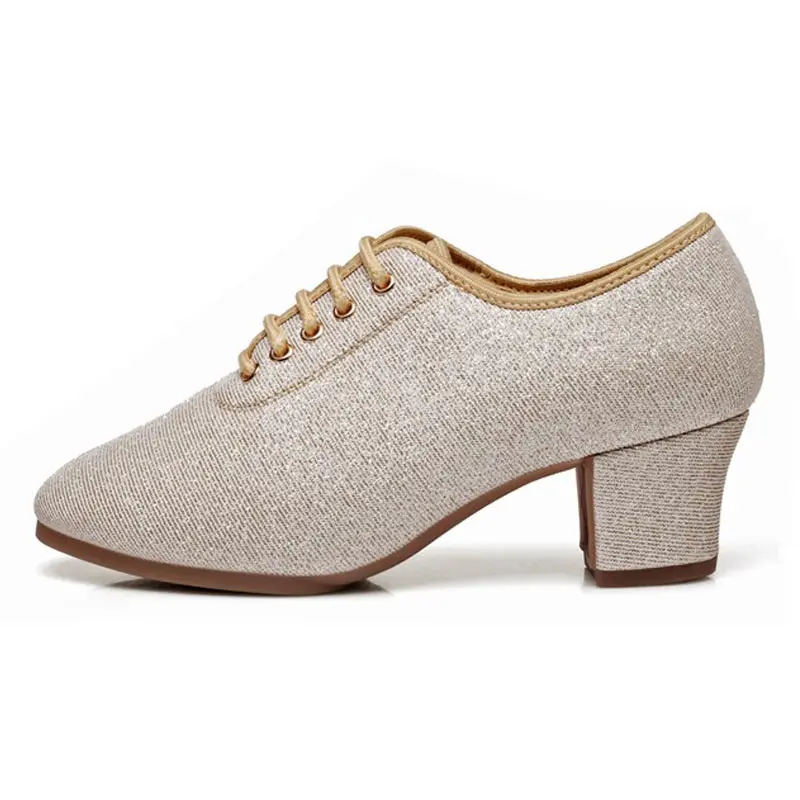 Women Latin Dance Shoes Salsa Jazz Dancing Shoe Woman Adult Girl Ballroom High Heels Female Training Modern Tango Dance Sneakers