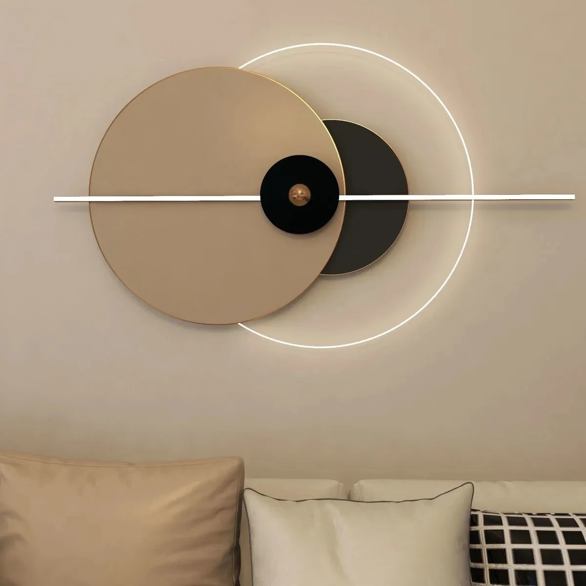 

Modern light luxury living room sofa background wall lamp simple entrance decorative lamp dining room