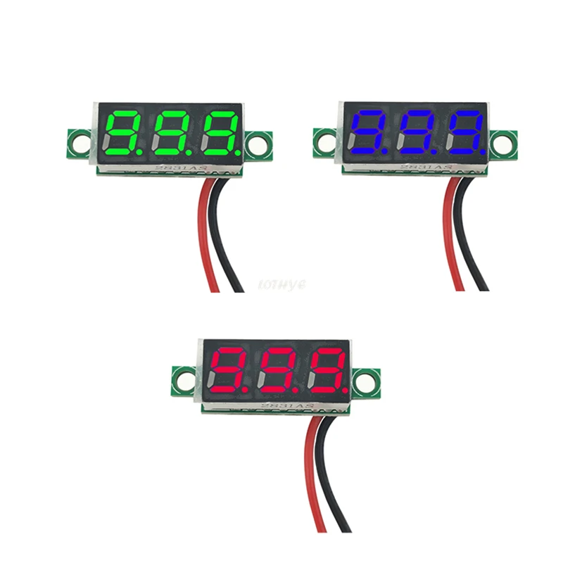 0.28 Inch DC2.5V-30V DC0-100V Digital Voltmeter LED Mini Display Module ...