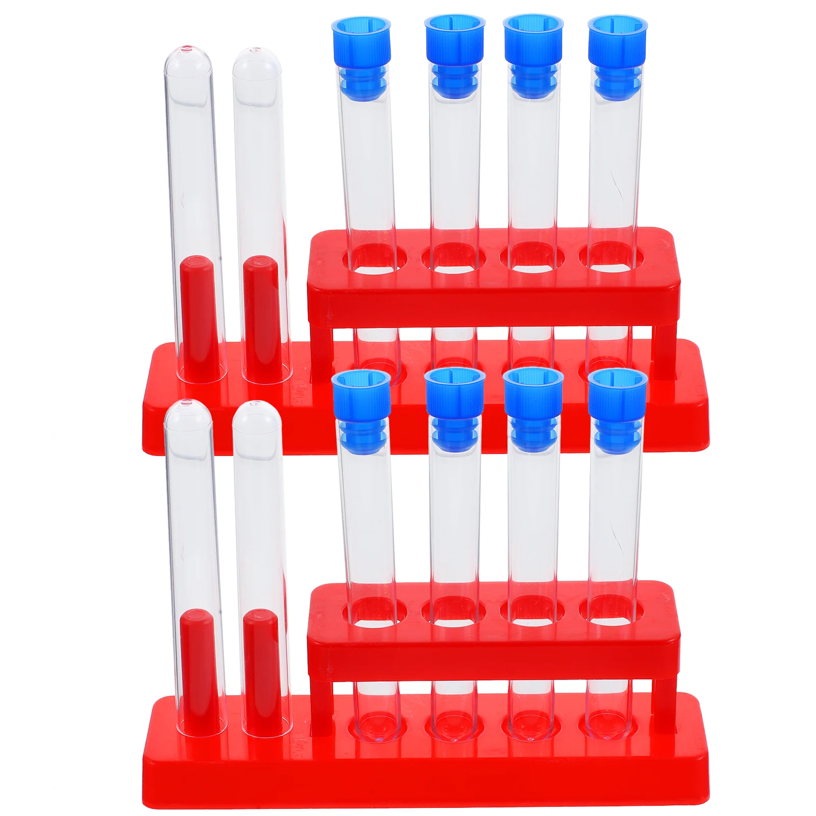 

Laboratory Testing Tubes Vials Liquid Tubes With Storage Rack Manual Science Chemical Experiment Teaching Equipment