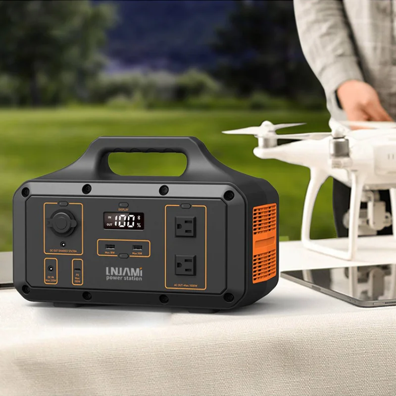 

1000W Solar Charging Lithium Battery Generator Portable Power Station For Outdoor Camping Emergency