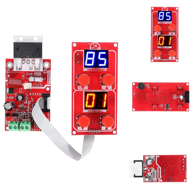 

NY-D04 Dual Display Spot Welder Adjustable Time Current Controller Spot Welding Machine Transformer Control Board