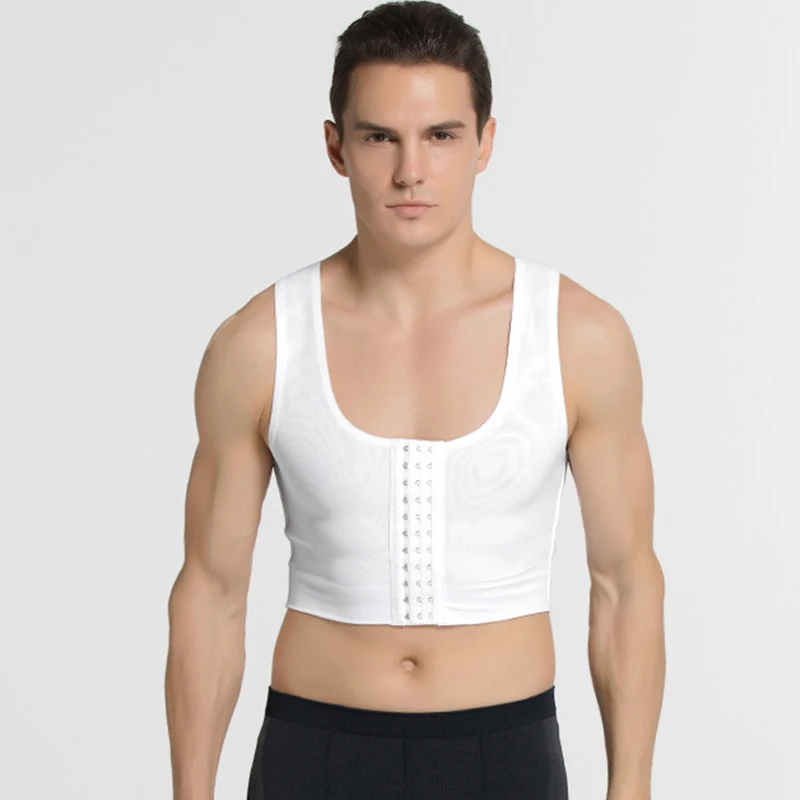 Body Shaper Men Gynecomastia Shaper Vest Slimming Chest Control Boobs Shapewear Compression Shirt Corset Tops