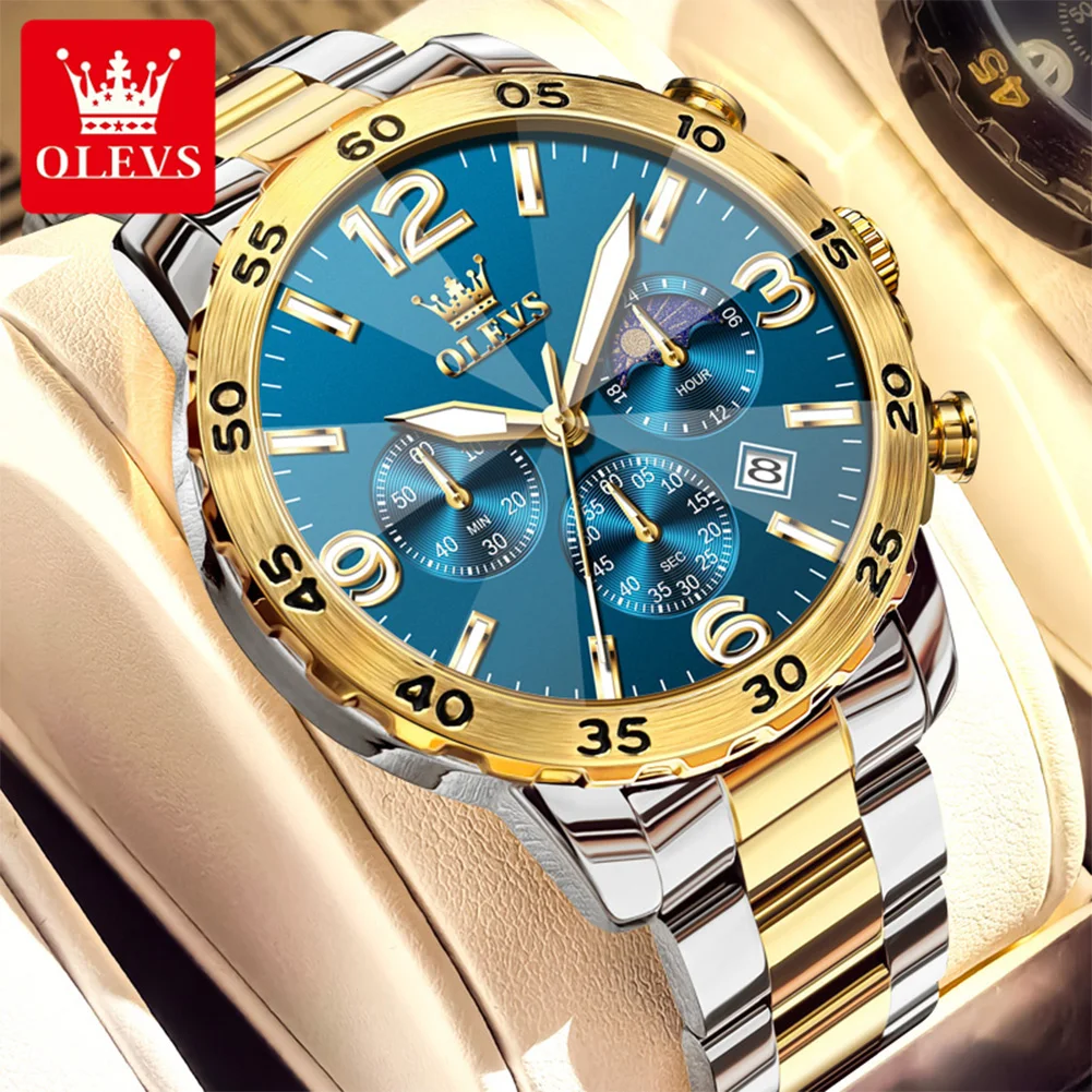 OLEVS Orologio di lusso da uomo Orologi da polso meccanici automatici