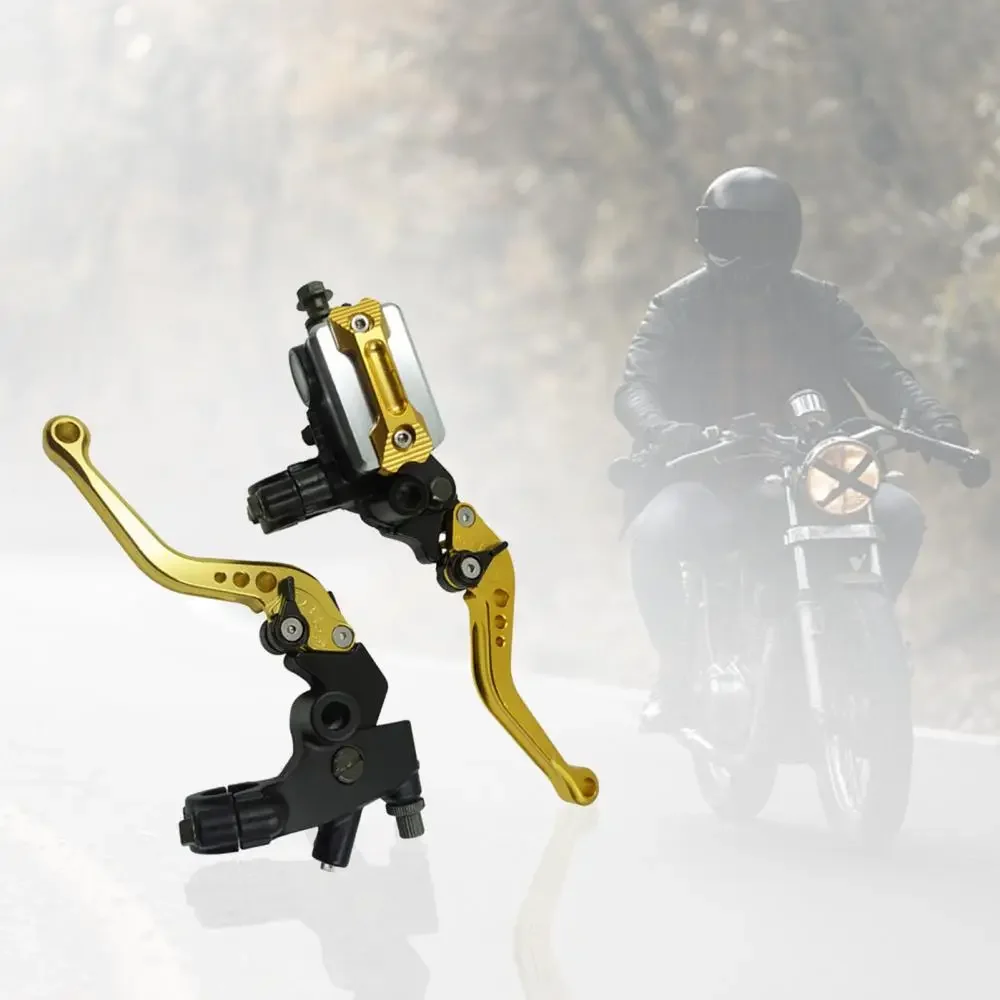 

CNC 2Pcs 22mm Hydraulic Disc Brake Upper Pump Motorcycle Clutch Handbrake Levers