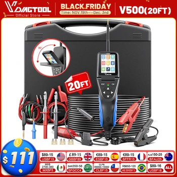 VDIAGTOOL V500 Automotive Power Circuit Probe 9-30V Car Electric Circuit Tester with Oscilloscope Multimeter Injector Relay