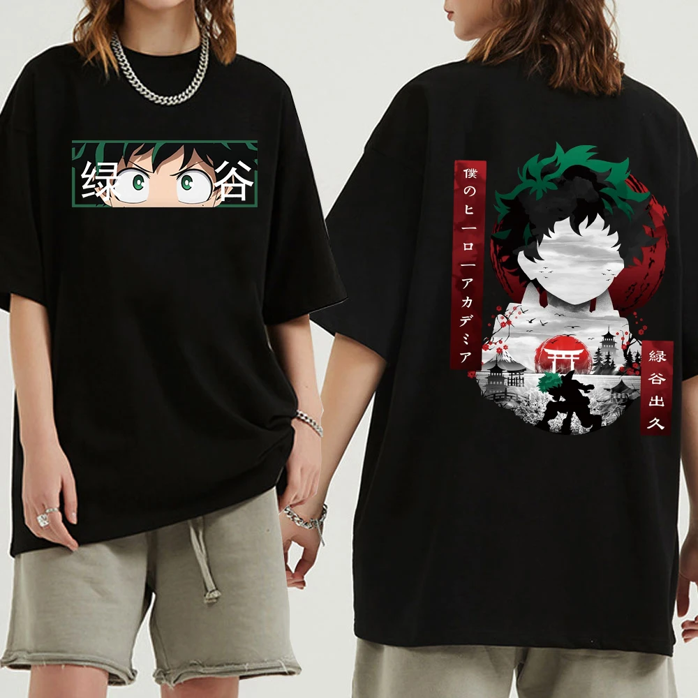 

Men's T Shirt My Hero Academia Tshirt Summer Short Sleeve Oversized Tee Shirt Anime T Shirt Tops Unisex