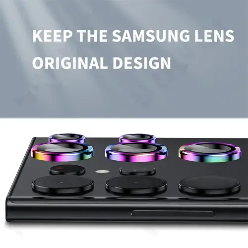Camera Lens Protector For Samsung S25 S26 Ultra S24 S23 S22 Ultra Case Tempered Glass Film Titanium Alloy Ring Phone Accessories - Image 4