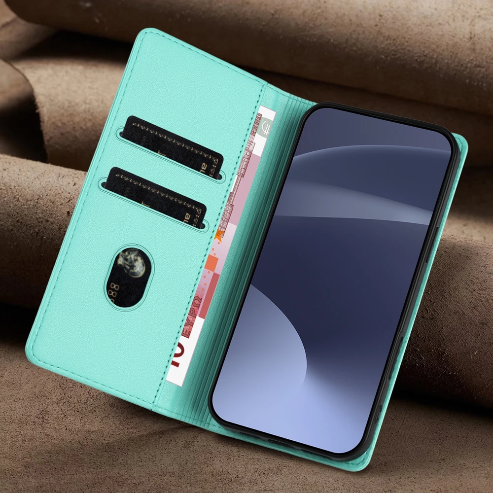 Luxury Retro Flip Leather Wallet Case with Card Slots - Premium Protective Cover