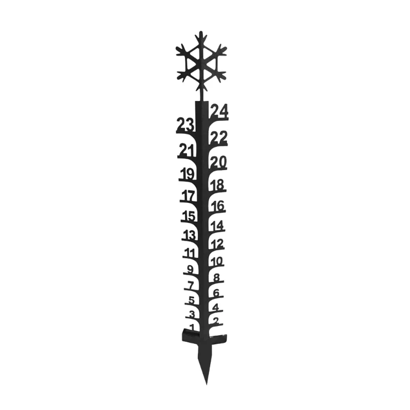 

Winter Home Snow Gauge Sign with Stake,Snow Measurement Welcome Yard Sign,Metal Snow Measure for Home Yard Street 45BE