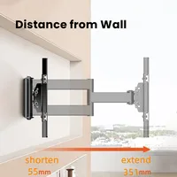 BEISHI TV Wall Mount Bracket for 40-80 Inch LED, LCD, OLED Flat Curved TVs TV Mount with Dual Swivel Arm Extend Tilting Rotation - Image 2