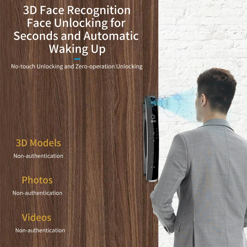 Wishome Biometric Recognition Smart Door Lock remote control Fingerprint Password IC Card APP Wifi Lock Unlock fingerprint door lock smart door lock electronic lock smart lock
