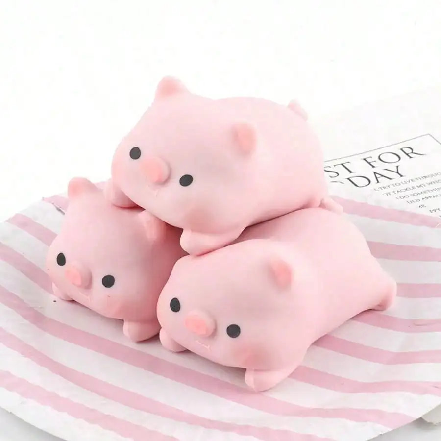 Creative Stress Relief Pull Pig Squishy Toy - Stretchy Mochi Tofu Ball - Decompression Vent Fidget For Adults - Suitable For Holiday Gifts, Fun And Cute Gifts, Birthday Gifts, Easter Gifts, Halloween Gifts, Christmas Gifts, Party Gifts 1