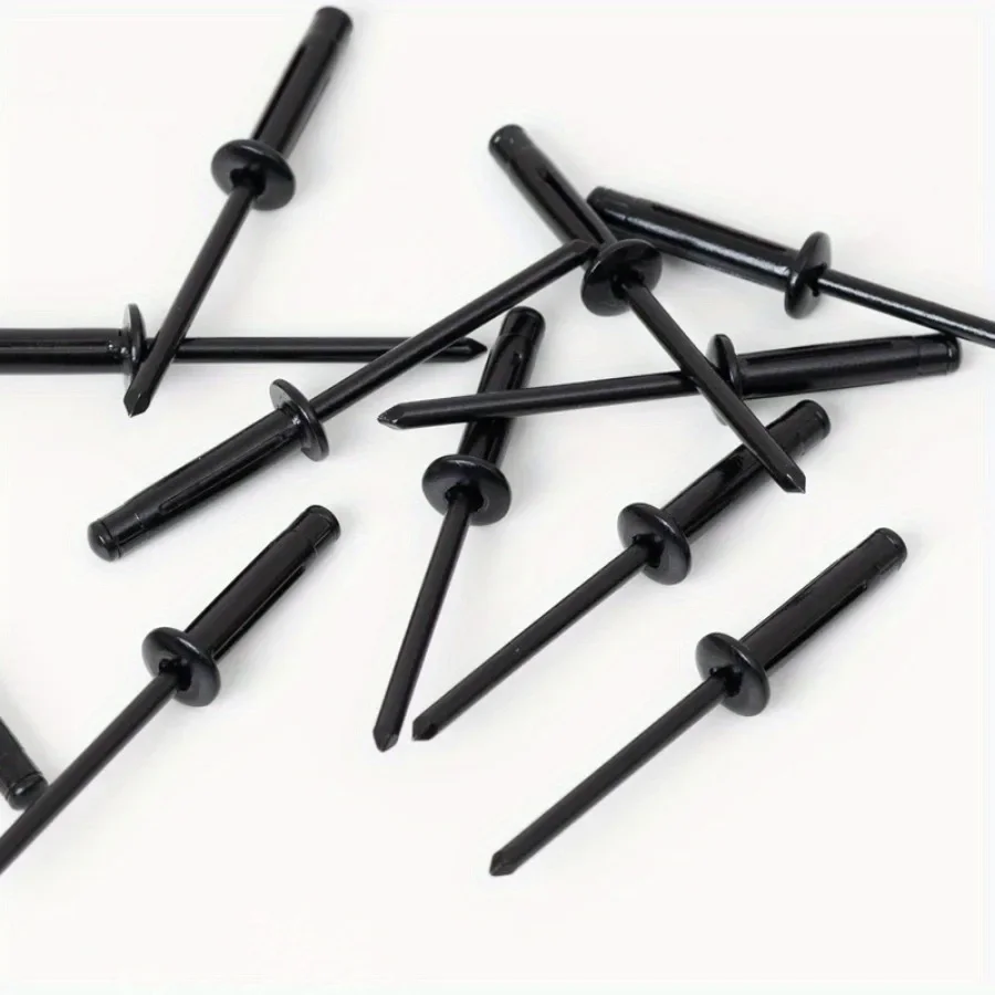 50pcs Aluminium Trifold Blind Rivets Black PaintedPop Bulb Blind Rivet Structural Rivets Fasteher Fixing Home Decor DIY Hardware rivets and fasteners rivets and screws
