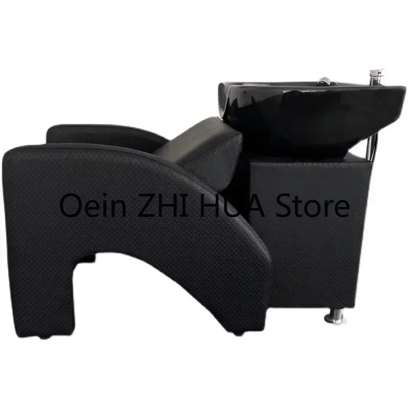 Barber Shop Recliner Shampoo Chair Hair Wash Bed Hairdressing Big Shampoo Chair Comfort Luxury Massageador Furniture QF50SC