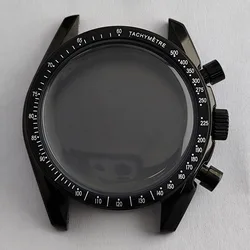 Elegant Black and Silver 39.7mm Stainless Steel Watch with 20mm Strap (8)