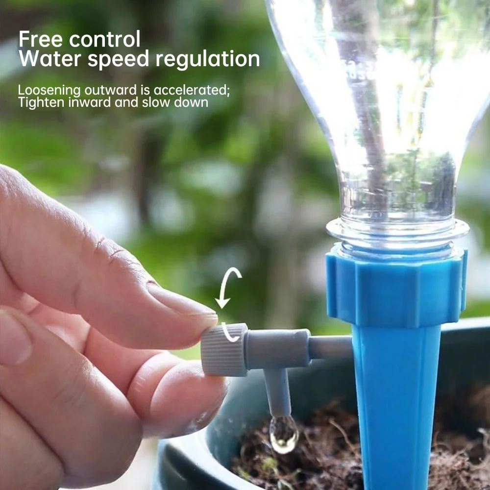 6/12 stücke Automatische Tropf Bewässerung System Selbst Bewässerung Spike Für Blumen Pflanzen Gewächshaus Garten Einstellbare Auto Wasser Tropfer – Detail 4