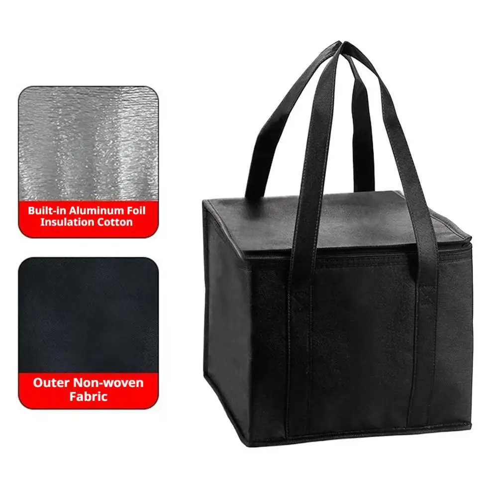 Insulated Food & Grocery Tote: Premium Thermal Bag with Durable Zipper