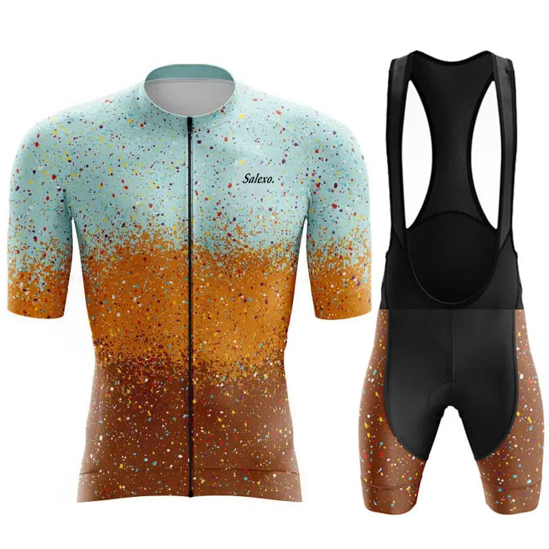 2024 Salexo Cycling Jersey Sets Men's New Summer Bike Clothing Short Sleeve MTB Bike Suit Bicycle Clothes Ropa Ciclismo Hombre 3