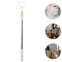 Adjustable Extendable Clothes Rod Retractable Clothesline Pole Telescopic Drying Rack Balcony Clothes Pole Home Storage Wardrobe 2