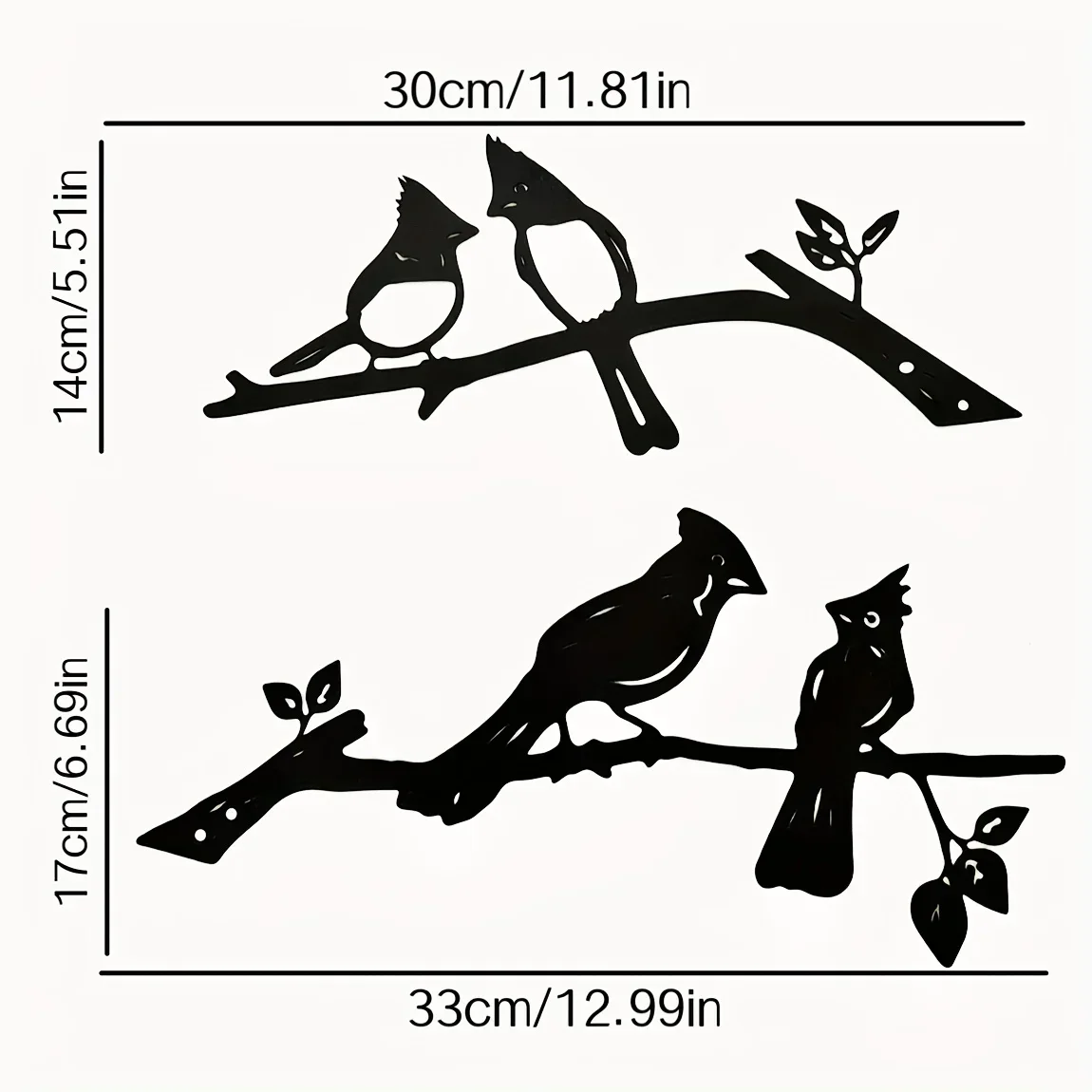 

CIFBUY Deco Bird Garden Stake Metal Silhouette Yard Sign Stake Fence Decoration Iron Garden Decor Fall Decor Farm for Garden Par