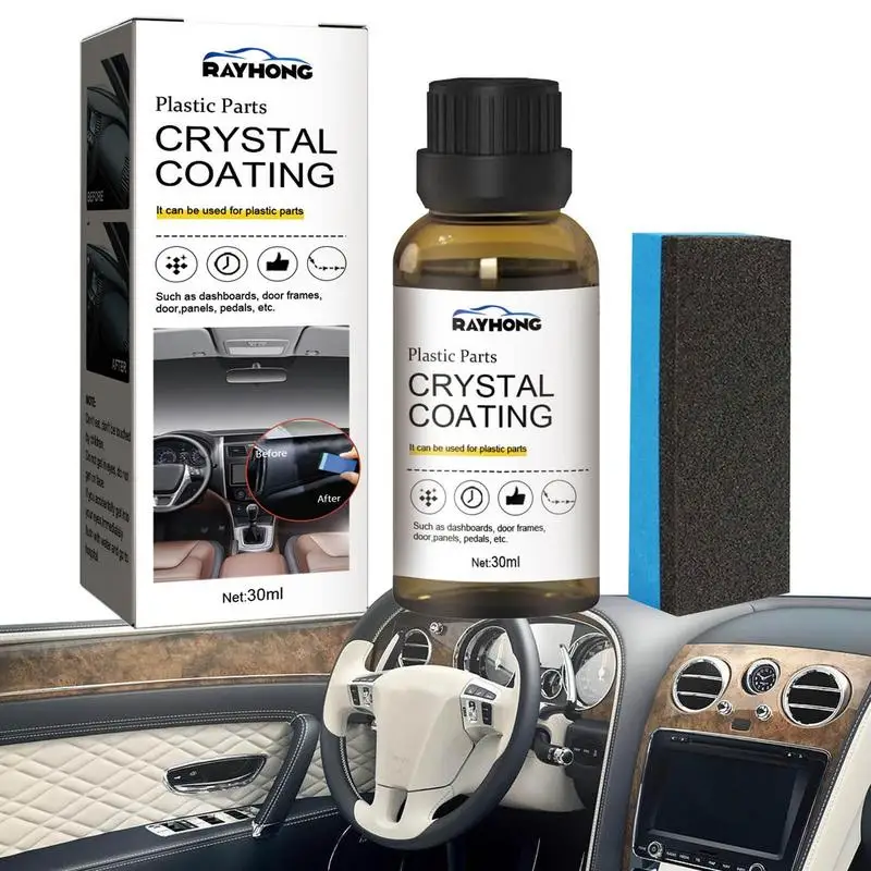 

Refurbish Agent For Car 30ml Refurbishing Liquid For Car Interior Automobile Refurbish Tools With No Damage Universal Coating