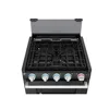 RV 17" Gas Range Oven Stainless Steel 3-Burner Cooktop 2-in-1 Cooking GrillLarge Capacity Sleek Design Easy Clean Durable Road 3