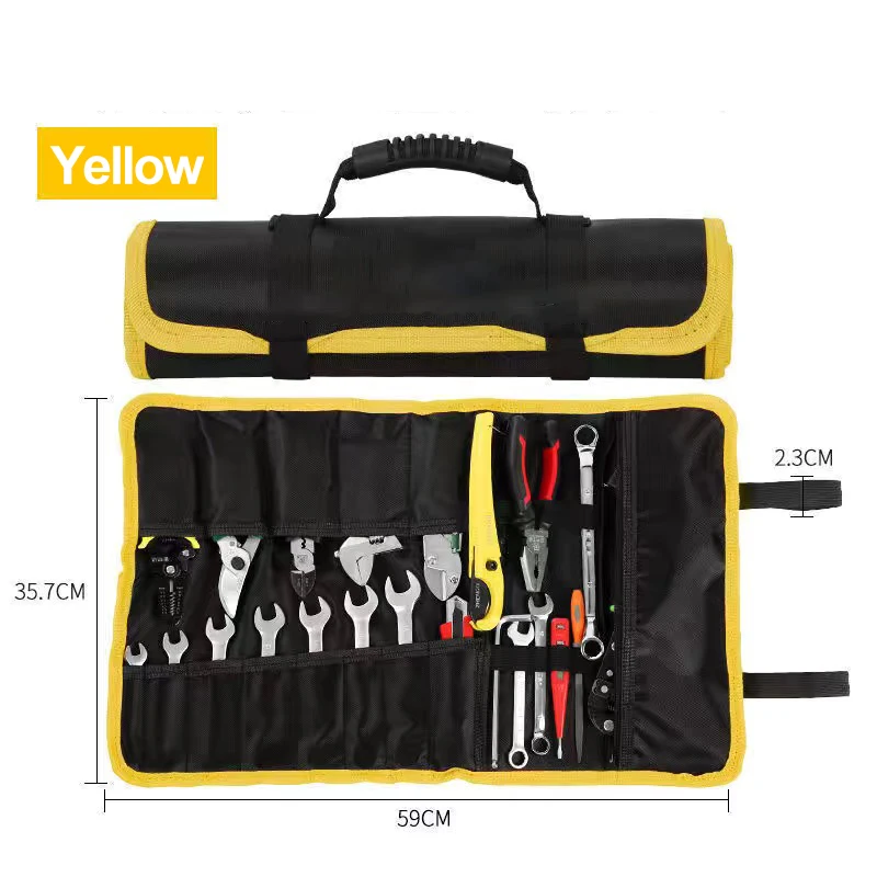 Tool Roll Bag, 23 Pocket Tool Bags, Multi-Purpose Tool Roll Up Bag, Tool Wrap Roll Organisers, Portable Tool Pouch Storage waterproof tool bag Tool Storage Items