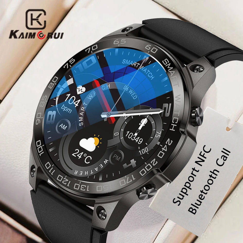 

Новинка 2023, умные часы с Bluetooth вызовом, мужские часы с Amoled экраном, всегда показывают время, 400 мАч, большая батарея, NFC, умные часы, мужские часы для Android IOS