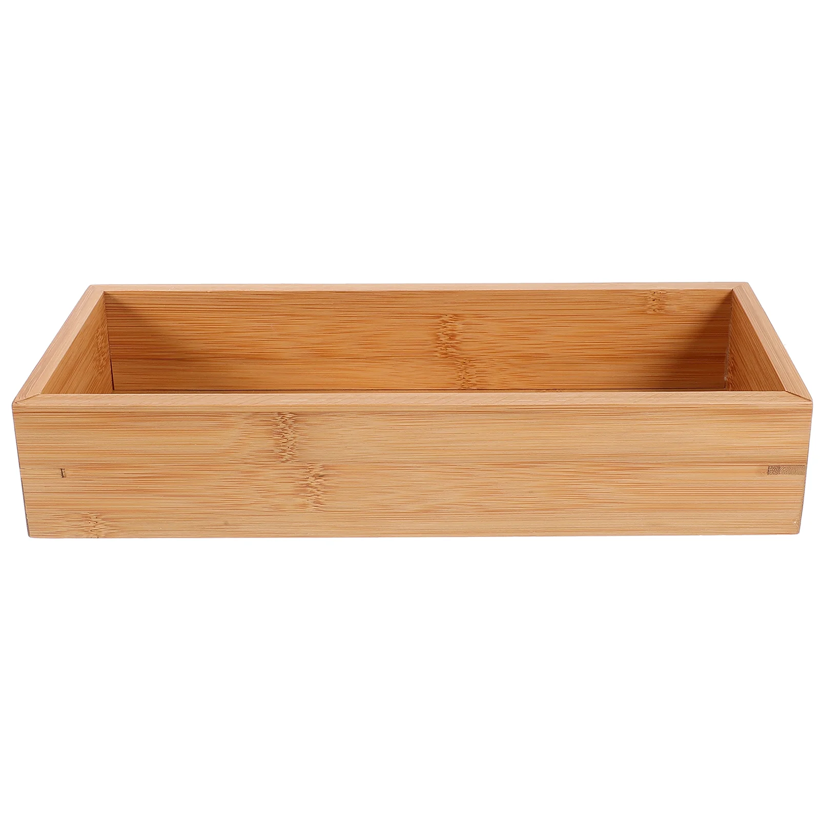 

Wooden Bamboo Drawer Organizer Storage Box Tray for Kitchen Drawers Cabinet Utensil Storage Holder